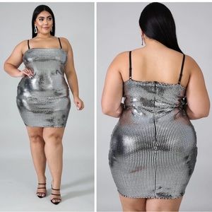 Plus Size Sequin Dress